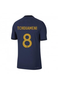 Frankrijk Aurelien Tchouameni #8 Voetbaltruitje Thuis tenue WK 2022 Korte Mouw